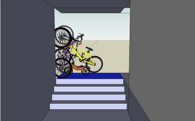 自転車置場　大人自転車3+子供自転車1玄関から.jpg